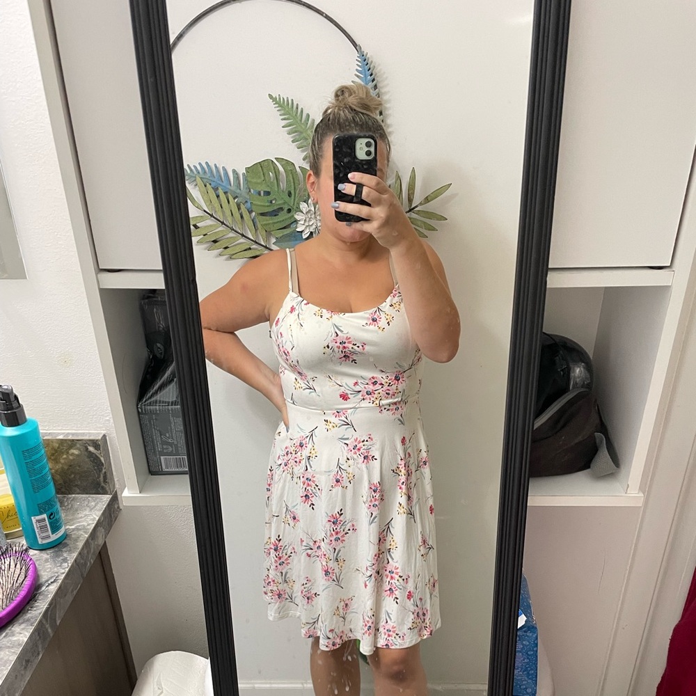 Floral print dress, size large